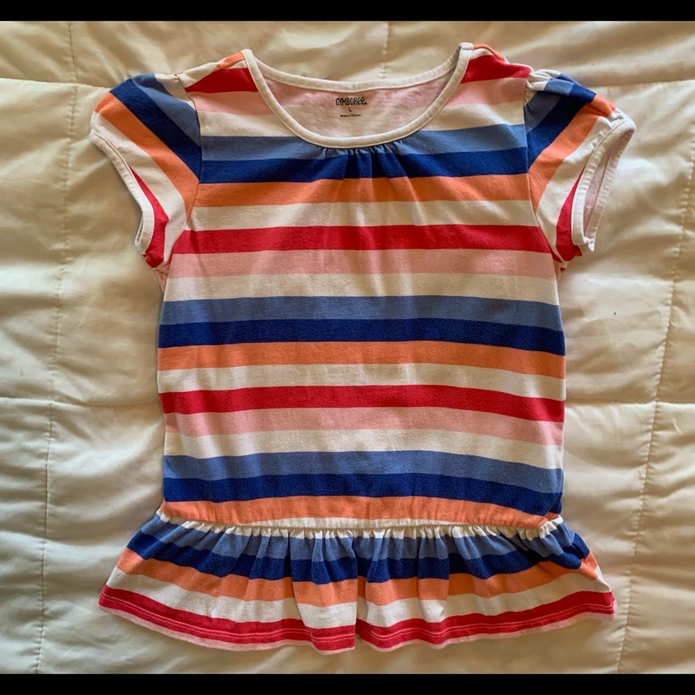 "GYMBOREE" Girls Striped Top  NEW!             Sz 12